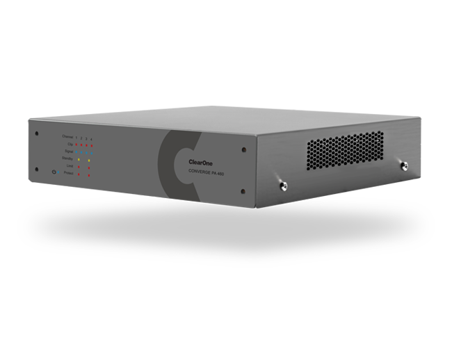 CONVERGE™ PA 460 audio amplifier for reliable amplification with professional sound quality.